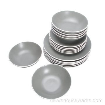 Neues Design-Abendessen Set Kundenspezifische Glasur-Steinzeug-Geschirr